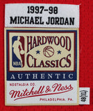 Bulls Michael Jordan Signed Red 1997-98 M&N HWC Authentic Jersey UDA #BAJ38137