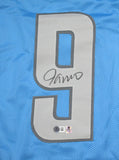 Jameson Williams Autographed Blue Pro Style Jersey *Grey 9 - Beckett W Hologram