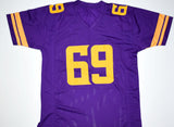 Jared Allen Autographed Purple/Gold Pro Style Jersey- Beckett W Hologram *Black