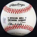 Tommy Holmes Signed ONL Baseball (Autograph Reference COA) 2x All-Star (45 & 48)