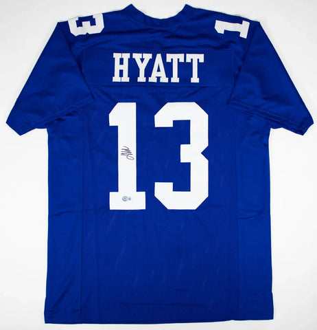 Jalin Hyatt Signed New York Giants Jersey (Beckett) Ex Tennessee Vol Receiver