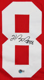 Hakeem Nicks Authentic Signed Red Pro Style Jersey Autographed BAS