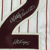 Autographed/Signed MIKE SCHMIDT HOF 95 Philadelphia Pinstripe Jersey JSA COA