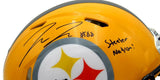 Pat Freiermuth Signed/Inscr Steelers Full Size Authentic Helmet Beckett 161944