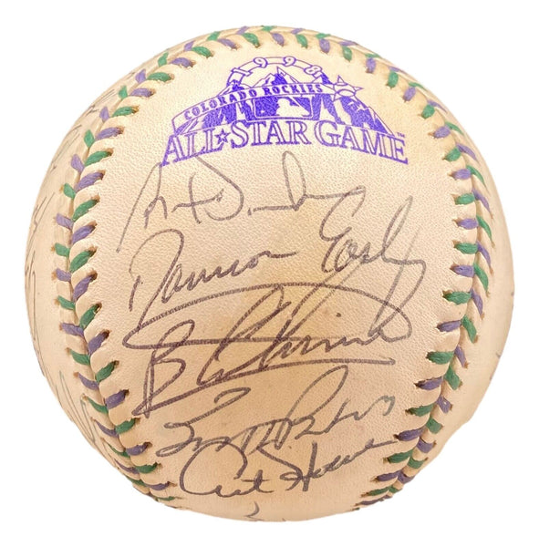 1998 MLB All Star (27) Signed All Star Game Baseball Griffey Jeter & M