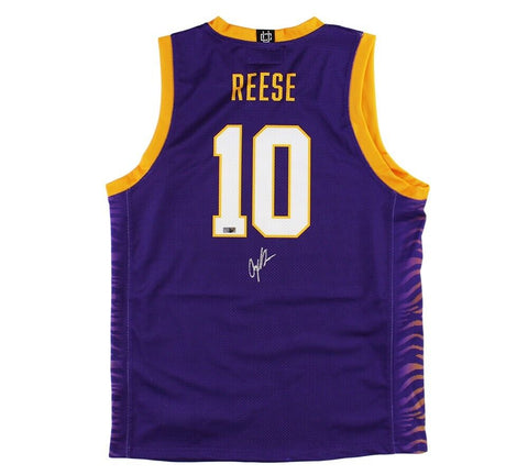 Angel Reese Signed LSU Tigers Purple Basketball Jersey