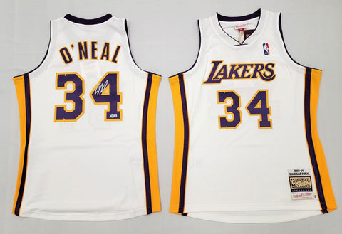 Shaquille O'Neal Signed Lakers 03-04 White Mitchell & Ness Authentic Jersey BAS