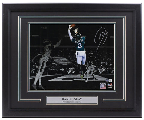 Darius Slay Signed Framed Philadelphia Eagles 11x14 Spotlight Football Photo BAS