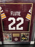 Doug Flutie Boston College Autographed Jersey w/ Inscription Framed To 32x40 JSA