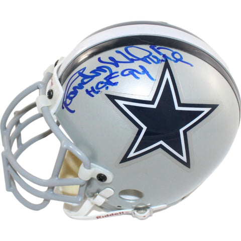 Randy White Signed Dallas Cowboys VSR4 Authentic Mini Helmet HOF BAS 44229