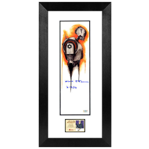 Alan Tudyk Autographed Star Wars Rogue One K-2SO 5.5x17 Framed Art Print