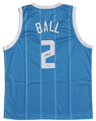 LaMelo Ball Autographed Custom Hornets #2 Teal Jersey Beckett