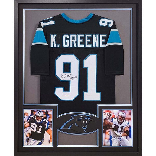 Kevin Greene Autographed Signed Framed Carolina Panthers Jersey JSA