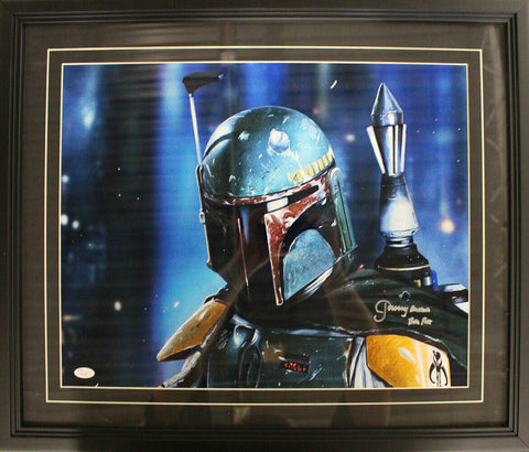 Jeremy Bulloch Autographed Star Wars Bob Fett Framed 16x20 Photo JSA 26854