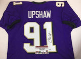 Courtney Upshaw Signed Ravens Jersey (GTSM COA) Super Bowl champion (XLVII) D.E.