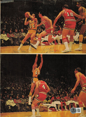 Jerry West, Sloan & Unseld Autographed Magazine Page Photo Beckett AE08251