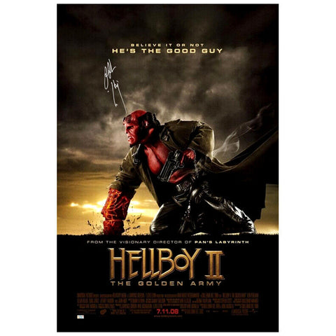 Ron Perlman Autographed 2008 Hellboy II The Golden Army Original DS 27x40 Poster