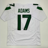 Autographed/Signed Davante Adams New York White Football Jersey Beckett BAS COA