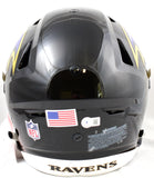 Ray Lewis Autographed Baltimore Ravens F/S Speed Flex Helmet- Beckett W Hologram