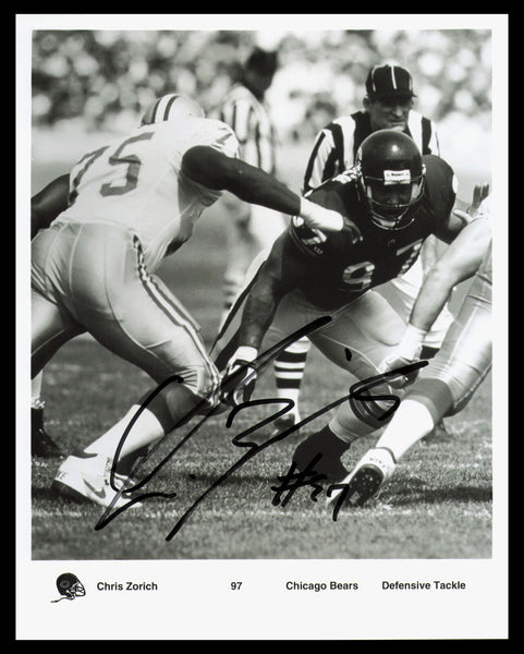 Chris Zorich Autographed Signed 8x10 Photo Chicago Bears SKU #230387