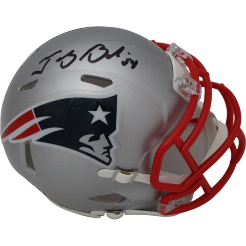 Tedy Brushi Signed New England Patriots Mini Helmet Beckett 44942