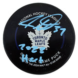 Maple Leafs Auston Matthews "2022 Hart" Signed Official Game Puck Fanatics