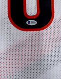 Trail Blazers Damian Lillard Autographed White Jersey (Mark) Beckett #Z54424