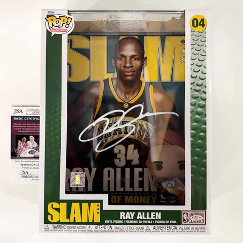 Autographed/Signed Ray Allen Seattle Supersonics Funko Pop #04 Figurine JSA COA