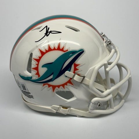 TYREEK HILL AUTOGRAPHED SIGNED MIAMI DOLPHINS MINI HELMET BECKETT