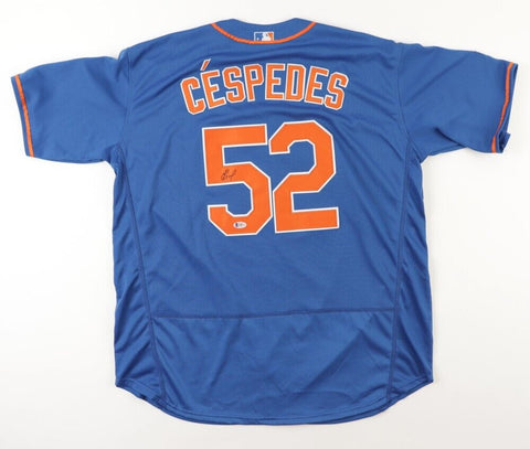 Yoenis Cespedes Signed New York Mets 2015 World Series Jersey (Beckett) All Star