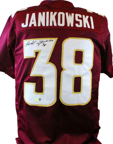 Sebastian Janikowski Autographed Maroon Jersey-Beckett W Hologram