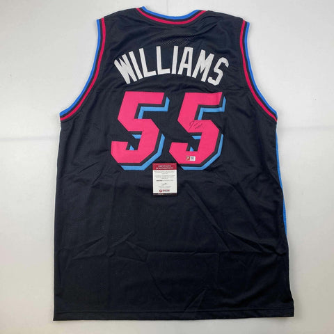 Autographed/Signed Jason Williams Miami Black Vice City Jersey Pristine PA COA