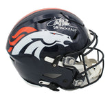 Terrell Davis Signed Denver Broncos Speed Flex Authentic NFL Helmet Inscription