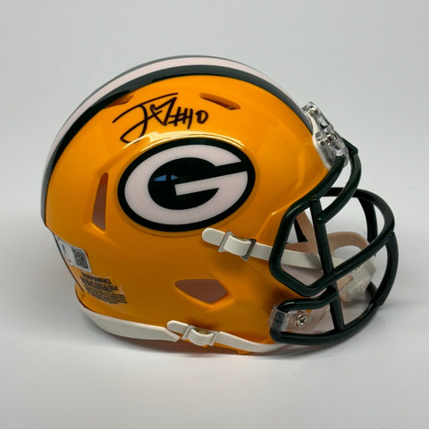 Jordan Love Autographed Signed Green Bay Packers Mini Helmet Beckett
