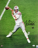 JUSTIN FIELDS AUTOGRAPHED 16X20 PHOTO OHIO STATE BUCKEYES BECKETT BAS 190017