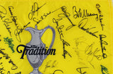 (39) Player, Irwin, Kite, Nicklaus, Authentic Signed Traditions Pin Flag BAS LOA