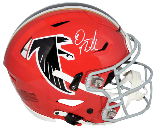 DESMOND RIDDER SIGNED ATLANTA FALCONS RED THROWBACK SPEEDFLEX HELMET BECKETT