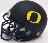 LAMICHAEL JAMES AUTOGRAPHED OREGON FLAT MATTE BLACK MINI HELMET PSA/DNA 208793