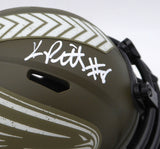 Kyle Pitts Autographed Falcons Salute to Service Mini Helmet Beckett 1W528548