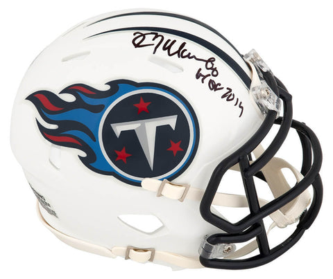 Kevin Mawae Signed Titans T/B Riddell Speed Mini Helmet w/HOF 2019 -SCHWARTZ COA