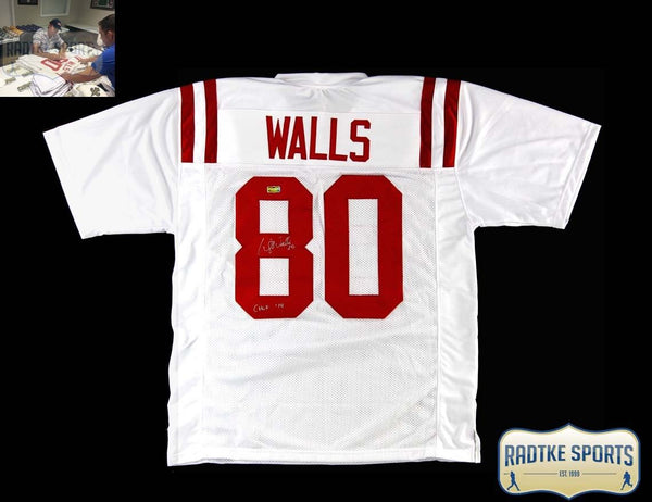 Wesley Walls Signed Ole Miss White Custom Jersey - CHOF 2014