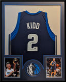 FRAMED DALLAS MAVERICKS JASON KIDD AUTOGRAPHED JERSEY BECKETT HOLOGRAM