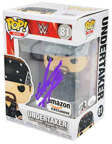 UNDERTAKER AUTOGRAPHED FUNKO POP VINYL FIGURINE AMZN EXCLUSIVE JSA 228112