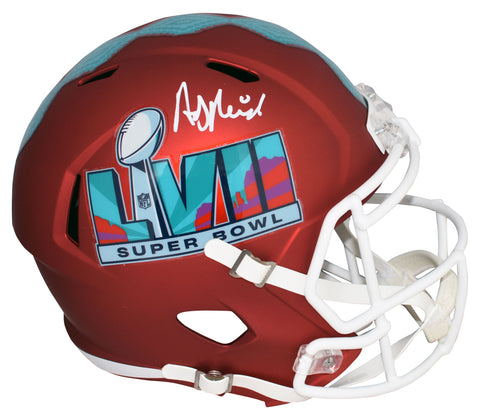 ANDY REID SIGNED KANSAS CITY CHIEFS SUPER BOWL 57 LVII FULL SIZE HELMET BECKETT