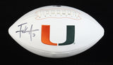 Frank Gore Signed Miami Hurricanes Logo Football (Beckett) 2001 National Champs