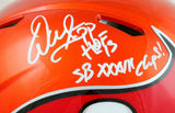 Warren Sapp Signed Buccaneers F/S Flash Speed Authentic Helmet w/2insc.-BAW Holo