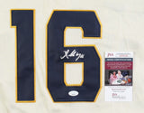 Kolten Wong Signed Milwaukee Brewers Jersey (JSA COA) 2xGold Glove 2nd Baseman