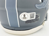 TYREEK HILL AUTOGRAPHED DOLPHINS SLATE GRAY SPEED MINI HELMET BECKETT 233362