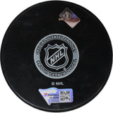 Patrick Laine Autographed Columbus Blue Jackets Hockey Puck CBJ Debut FAN 46919