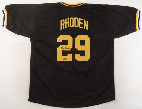 Rick Rhoden Signed Pittsburgh Pirates Jersey (TSE) 2xAll Star Pitcher 1976 & 86